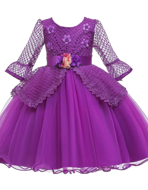 Load image into Gallery viewer, Long Sleeve Elegant Hollow Dress
