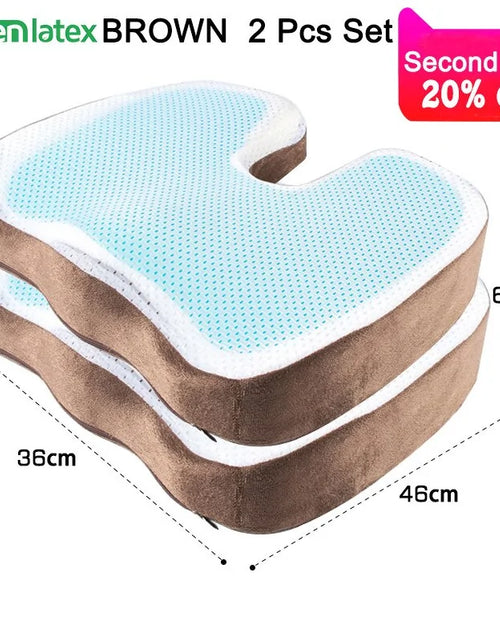 Load image into Gallery viewer, U Shape Silicone Gel Cushion Memory Foam Pillow
