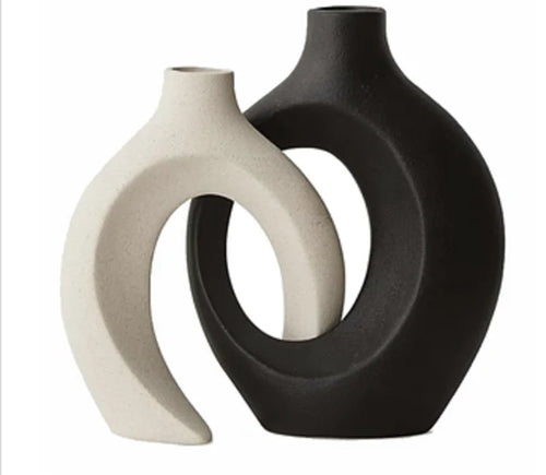 Load image into Gallery viewer, Nordic Ceramic Interlock Vase
