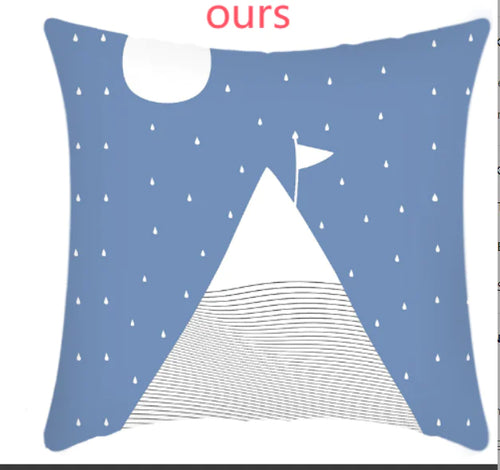 Load image into Gallery viewer, Cartoon Geometry Cushion Cover
