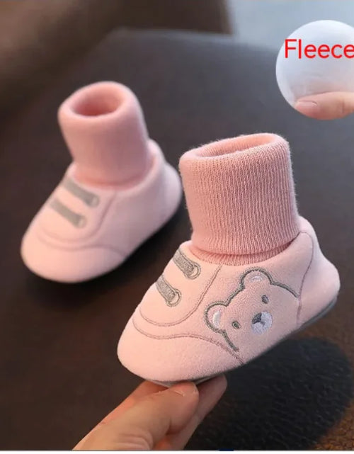 Load image into Gallery viewer, Cozy Comfort Toddler Booties
