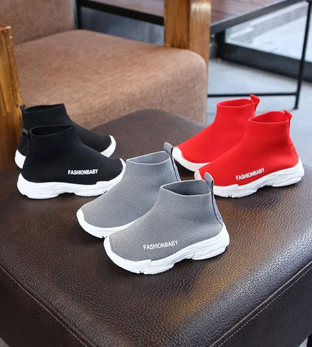 Winter Kids Slip-on Breathable Snow Boots Casual Shoes