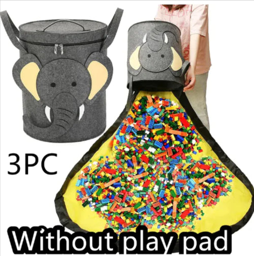 Load image into Gallery viewer, 2-in-1 Felt Toy Storage Bag &amp; Play Mat
