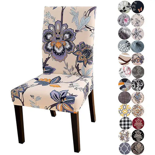 Load image into Gallery viewer, Printed Stretch Chair Cover
