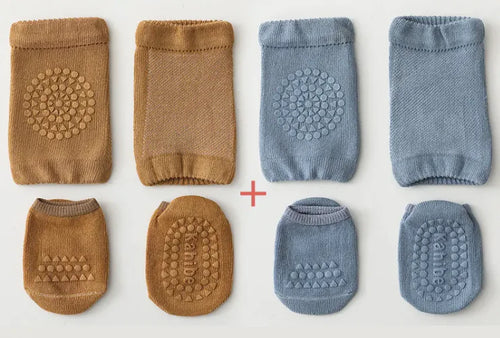 Load image into Gallery viewer, Baby Anti-Fall Knee Pad Crawling Suit – Soft &amp; Protective
