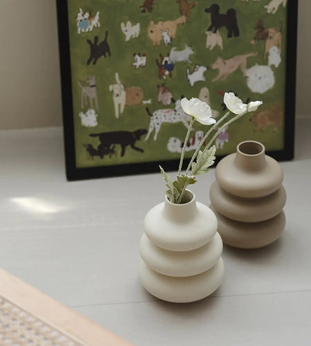 Elegant Round Ceramic Vase