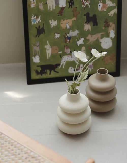 Load image into Gallery viewer, Elegant Round Ceramic Vase
