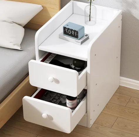 Load image into Gallery viewer, Modern Bedside Table with Storage Shelf
