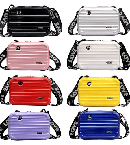 Hot Personality Fashion Women Mini Suitcase Shape Crossbody Bag