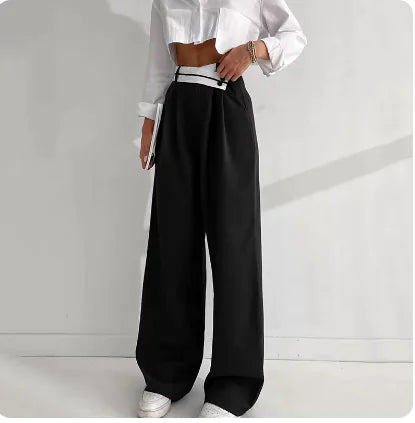 Load image into Gallery viewer, Women&#39;s Black Wide Leg Pants
