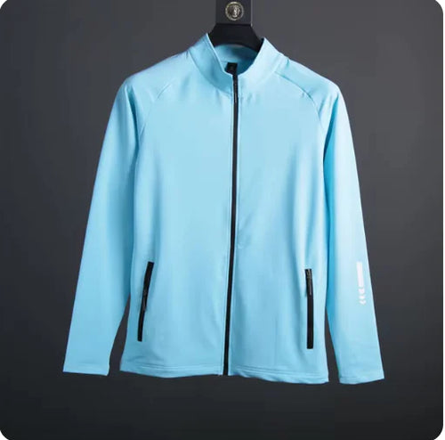 Load image into Gallery viewer, Men's Compression Long Sleeve Running Jacket with Stand Collar
