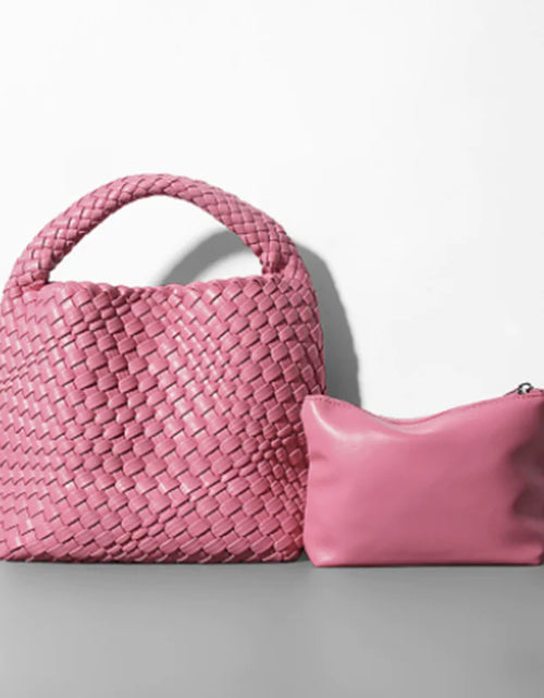 Load image into Gallery viewer, Hand-woven Bucket Soft Leather Bag for Women
