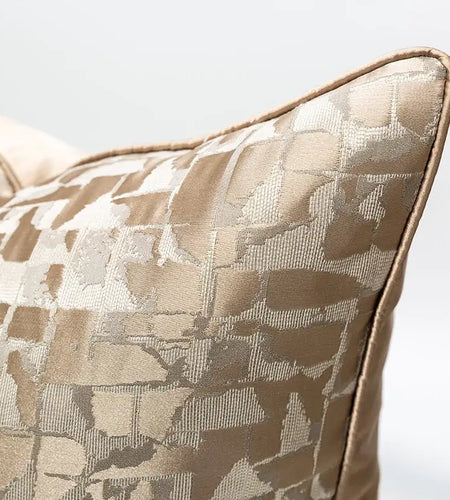 Bronze Jacquard Cushion Cover