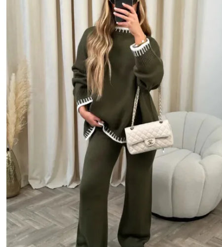 Solid Color Casual Loose Outfit