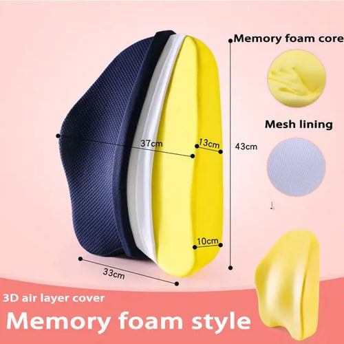 Load image into Gallery viewer, Memory Foam Seat Cushion and Orthopedic Pillow
