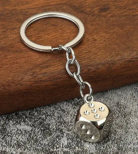 Dice Mahjong Keychain