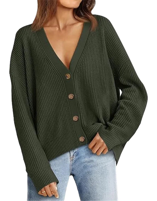 Load image into Gallery viewer, Women&#39;s Lightweight Button Cardigan
