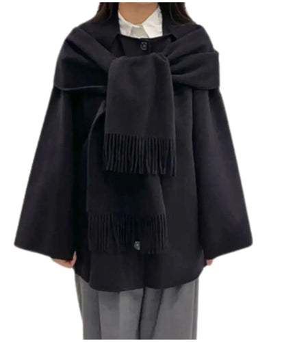 Oversized Scarf Coat