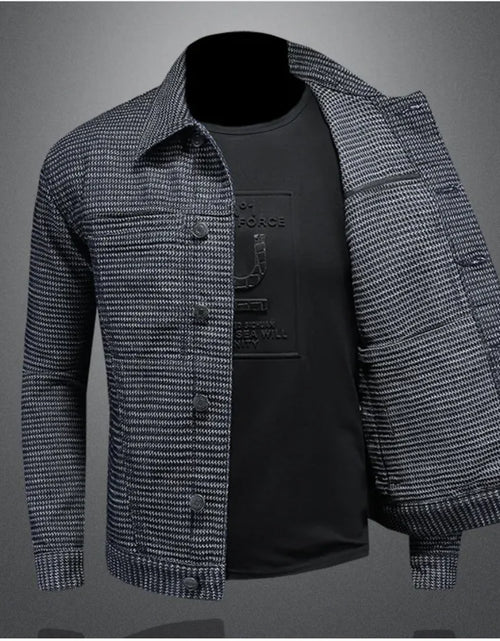 Load image into Gallery viewer, Men's Casual Denim Motorcycle Jacket
