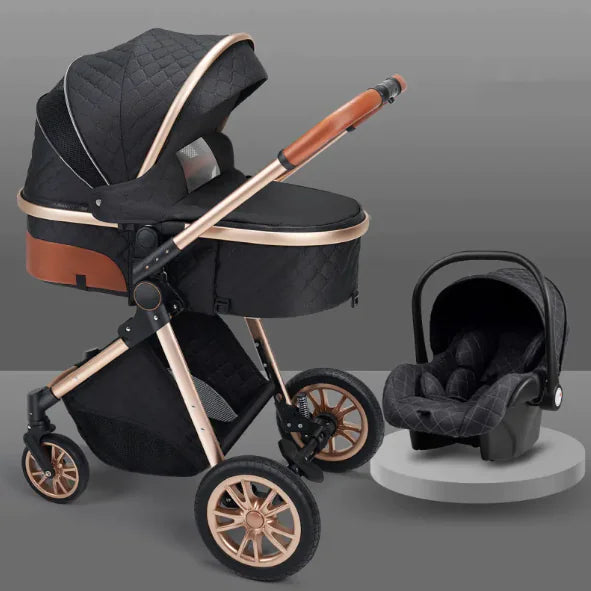 Stylish High View Stroller Lightweight Folding