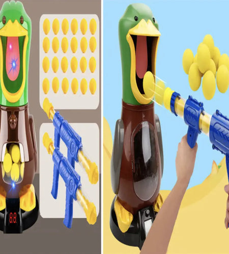 Soft Bullet Duck Shooting Target Toy Set for Kids