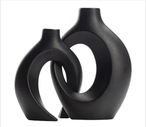 Load image into Gallery viewer, Nordic Ceramic Interlock Vase
