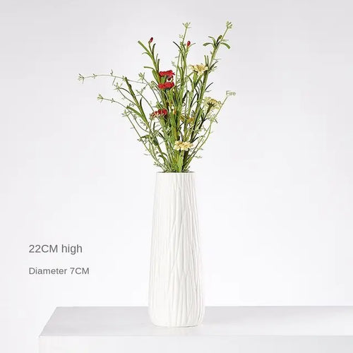 Load image into Gallery viewer, Modern Minimalist White Hemp Rope Ceramic Vase
