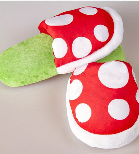 Mushroom Plush Slippers for Kids