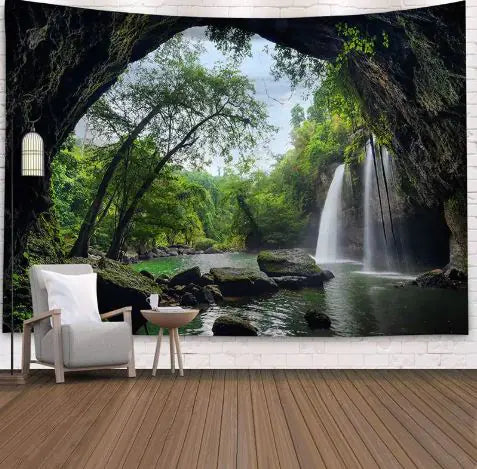 Load image into Gallery viewer, Natural Scenery Printed Hanging Cloth Decoration
