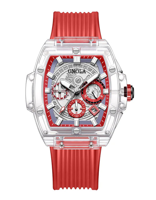 Load image into Gallery viewer, Men's watch with transparent case
