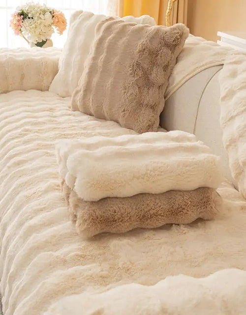 Load image into Gallery viewer, Super Soft Shaggy Non-Slip Plush Sofa Cover
