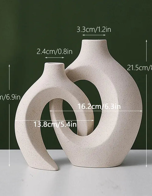 Load image into Gallery viewer, Nordic Ceramic Interlock Vase
