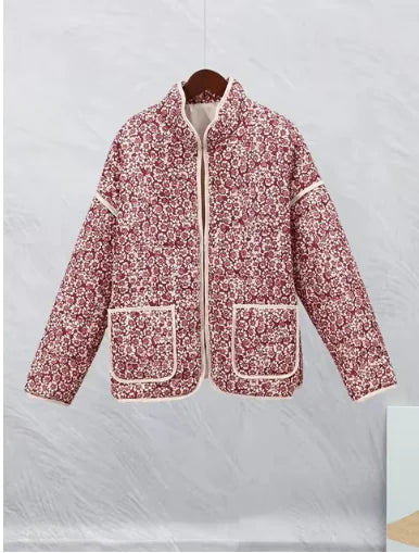 Load image into Gallery viewer, Flower Thin Pocket Decorative Cardigan Cotton Jacket
