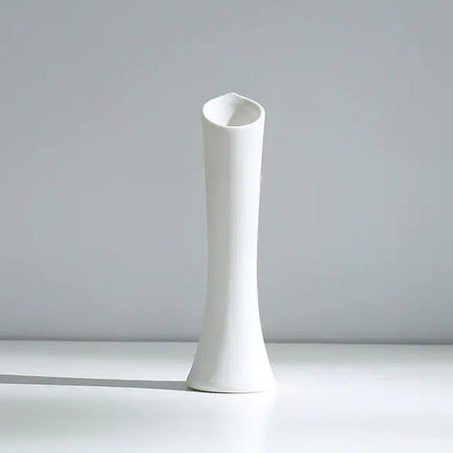 Load image into Gallery viewer, Modern Minimalist White Hemp Rope Ceramic Vase
