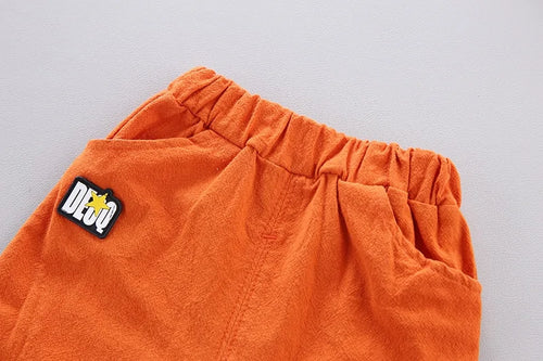 Load image into Gallery viewer, 2021 Cartoon Dinosaur Print Toddler Boy Summer Set: Shirt + Pants
