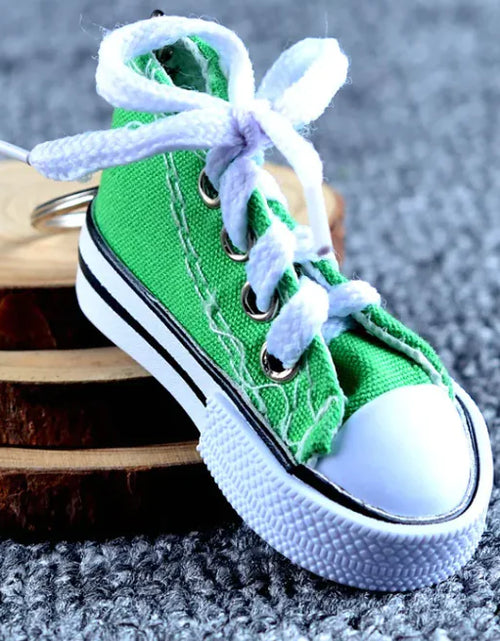 Load image into Gallery viewer, Mini Canvas Shoe Keychain
