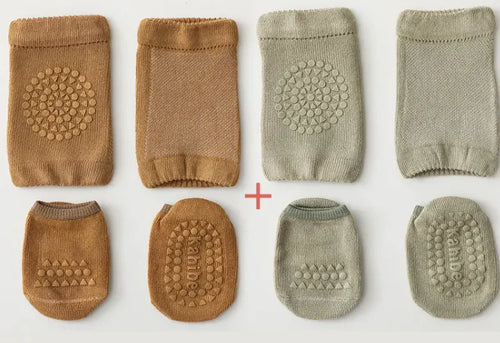 Load image into Gallery viewer, Baby Anti-Fall Knee Pad Crawling Suit – Soft &amp; Protective
