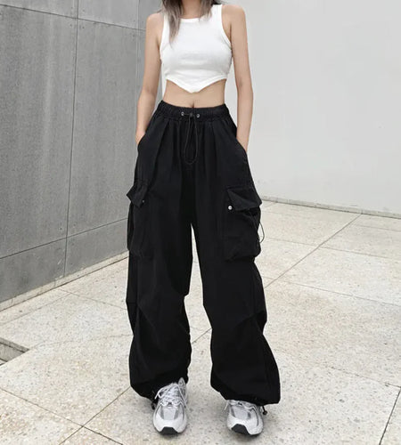 High Waist Cargo Pants