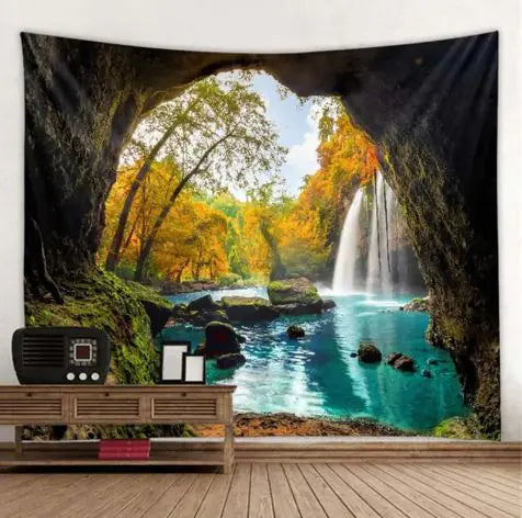 Load image into Gallery viewer, Natural Scenery Printed Hanging Cloth Decoration
