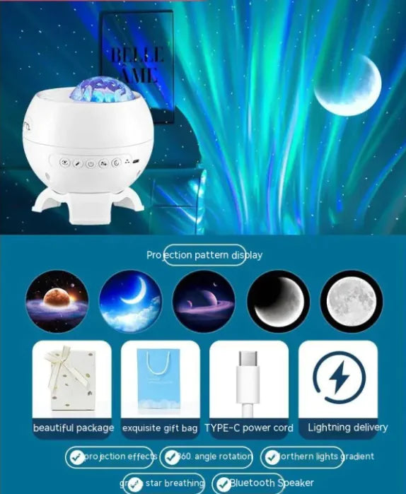 Northern Lights Starry Sky Projector