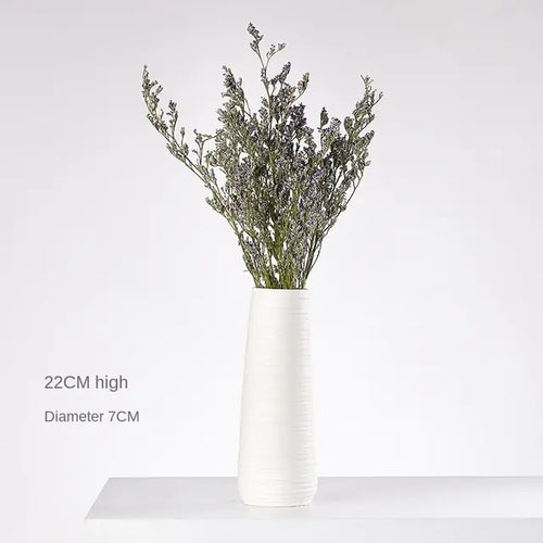 Load image into Gallery viewer, Modern Minimalist White Hemp Rope Ceramic Vase
