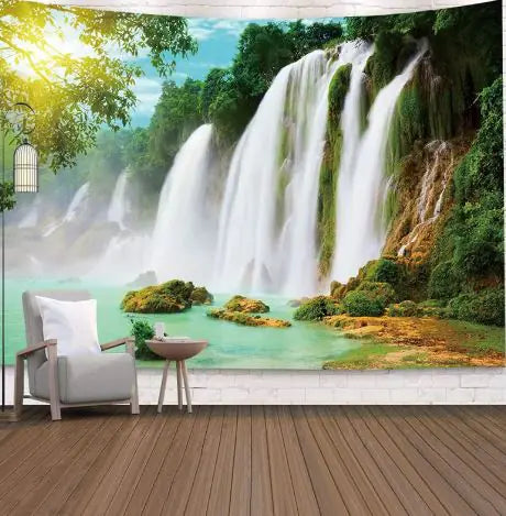 Load image into Gallery viewer, Natural Scenery Printed Hanging Cloth Decoration
