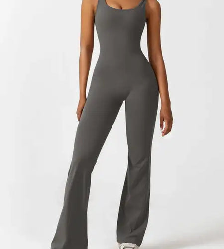 Women's Sports Style Hollow Back Bodysuit Yoga Jumpsuit