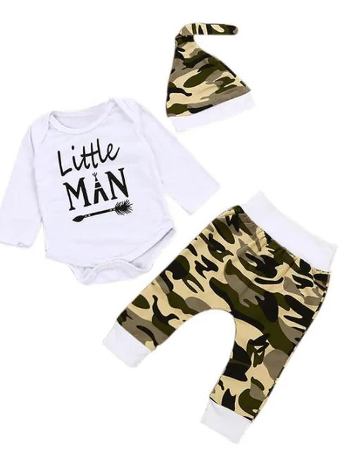 Load image into Gallery viewer, Camouflage Toddler Boy Outfit
