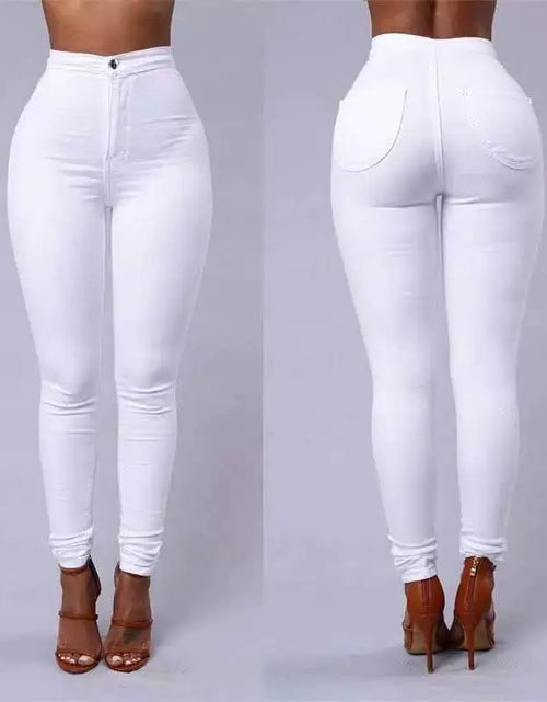 Load image into Gallery viewer, Women&#39;s High-Waist Skinny Jeans
