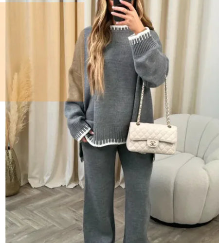 Solid Color Casual Loose Outfit