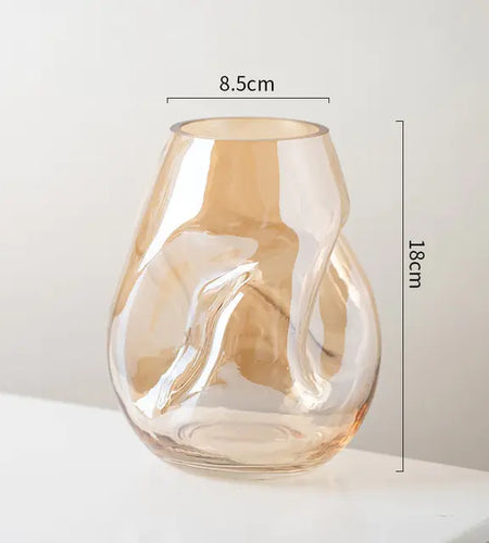 Modern Minimalist Stained Glass Vase