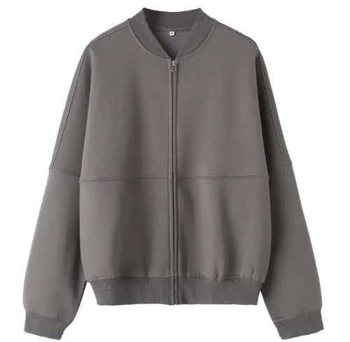 Load image into Gallery viewer, Zipper Bomber Jacket &amp; High Waist Flannel Pants Set
