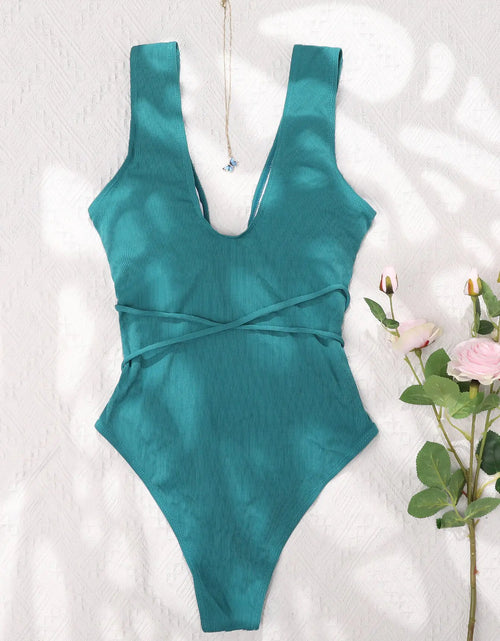 Load image into Gallery viewer, Hollow One-Piece Swimwear
