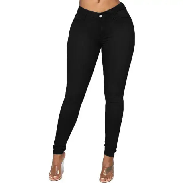 High Elastic Women Skinny Jeans